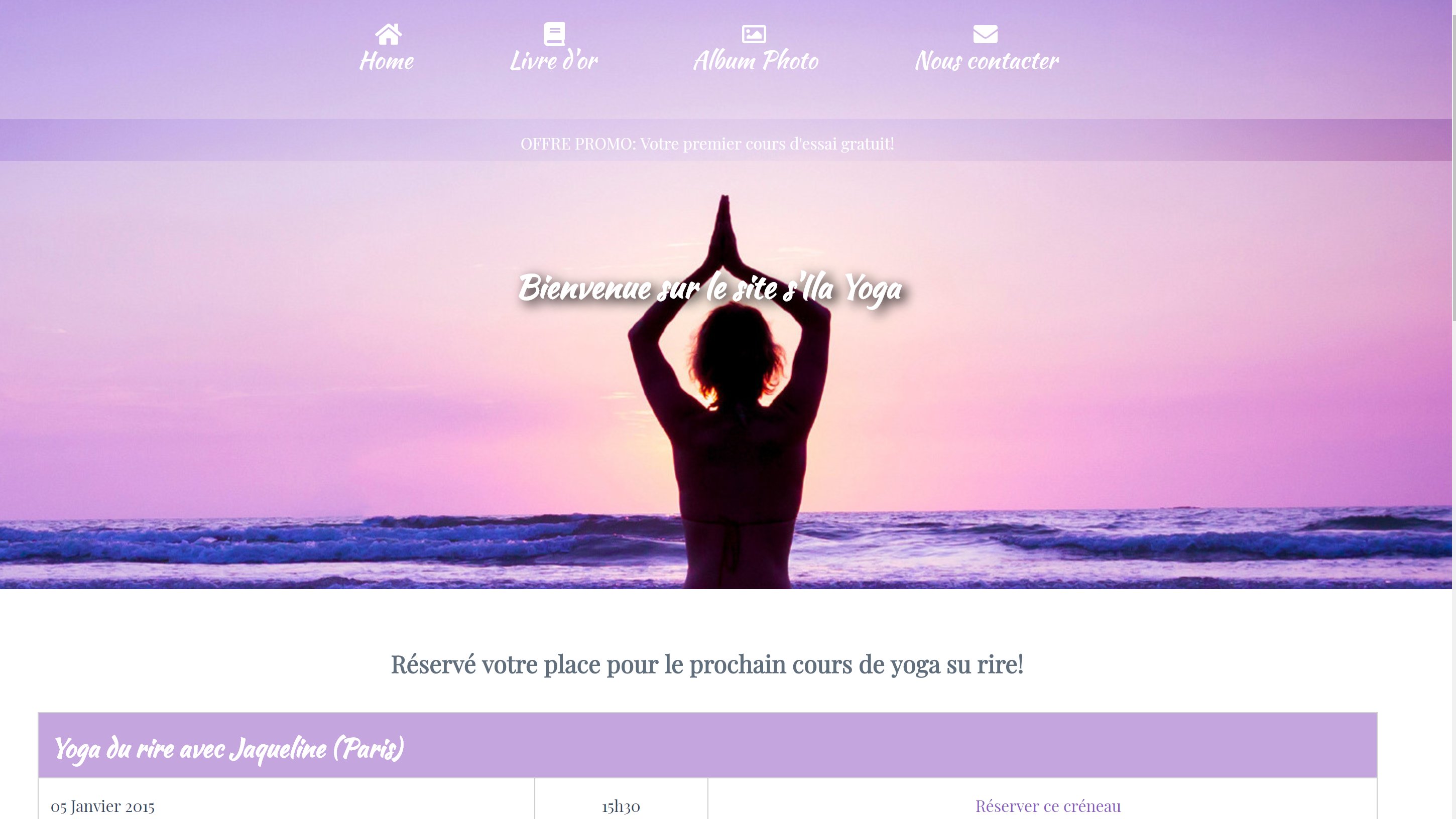 site de yoga