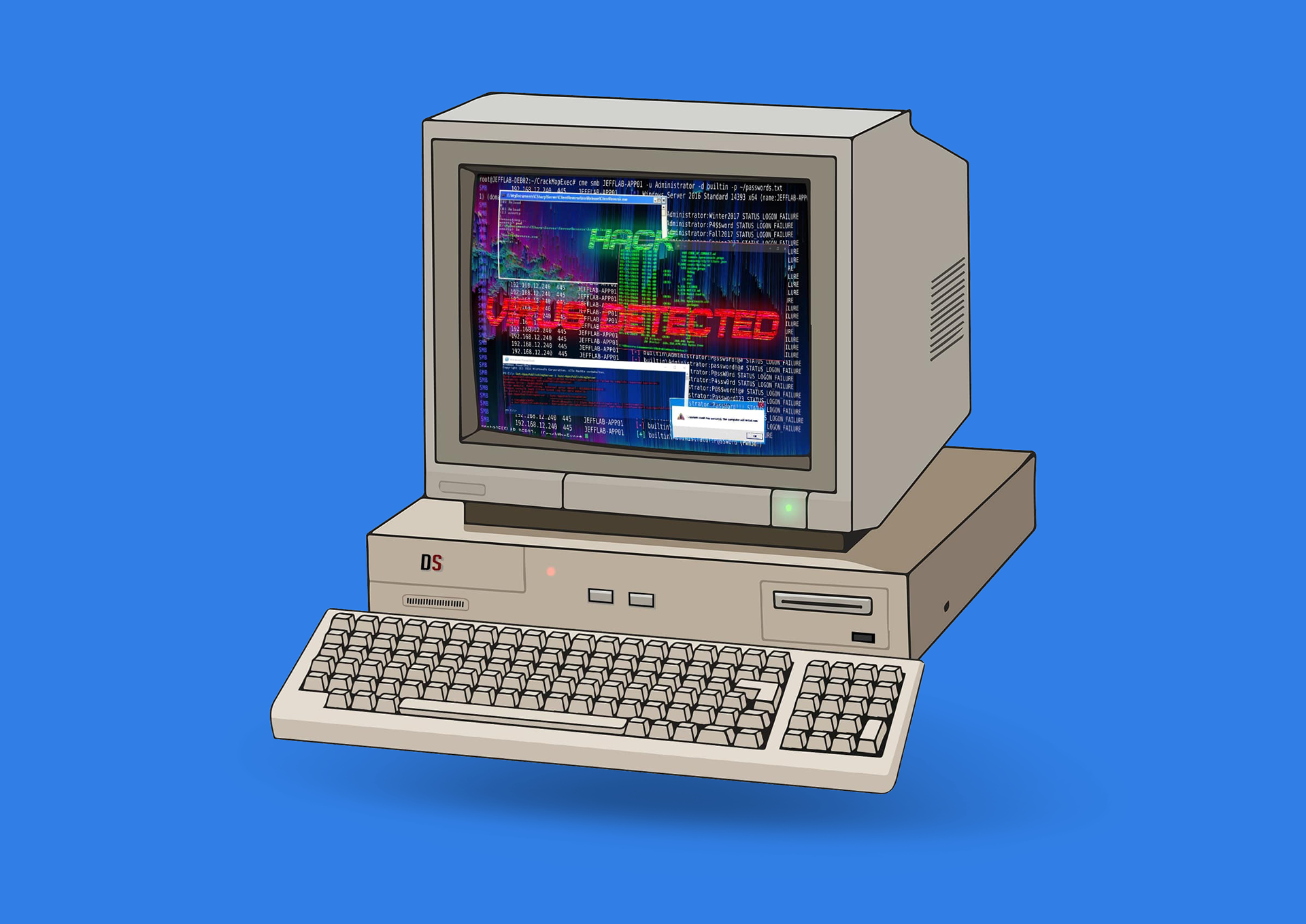 logo d'ordinateur pour entreprise de cybersécurité